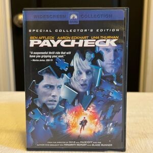 Paycheck DVD Widescreen Ben Affleck Aaron Eckhart Uma Thurman